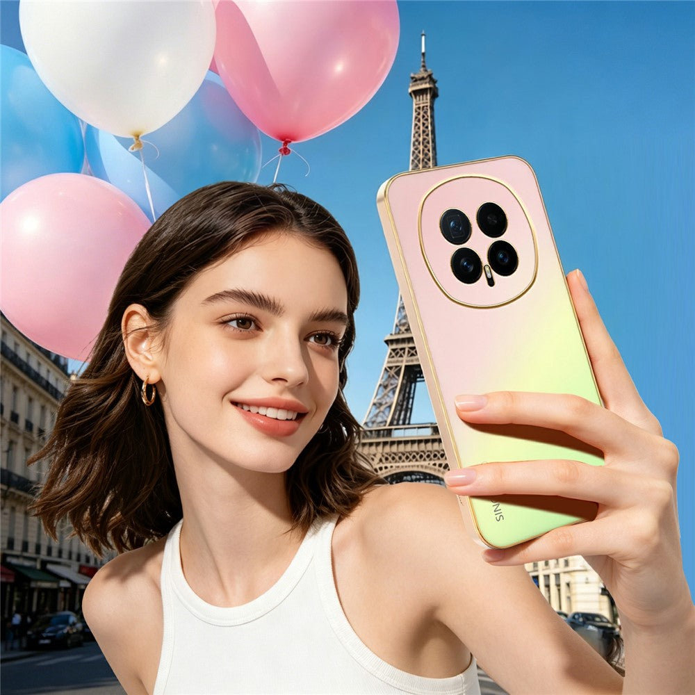 SINGIUZOO For Honor Magic8 5G Case Electroplated AG Matte Gradient Color PC + TPU Phone Cover