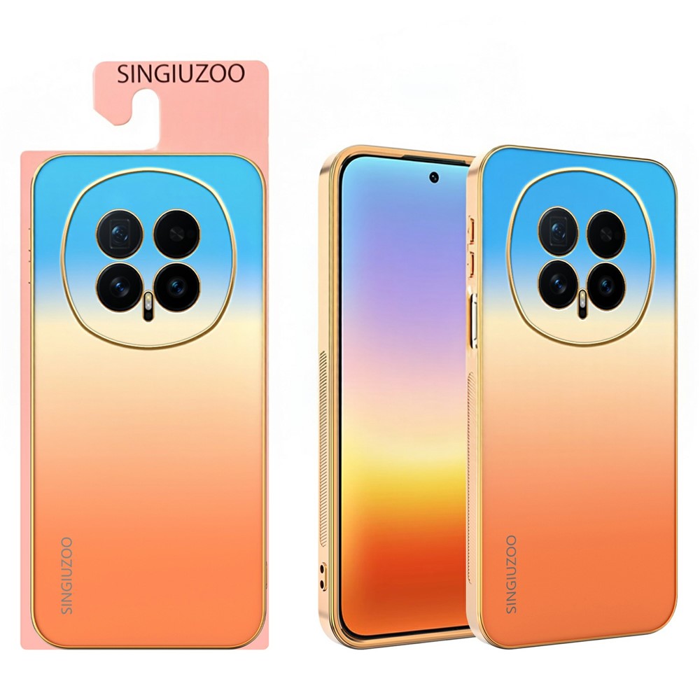 SINGIUZOO For Honor Magic8 5G Case Electroplated AG Matte Gradient Color PC + TPU Phone Cover