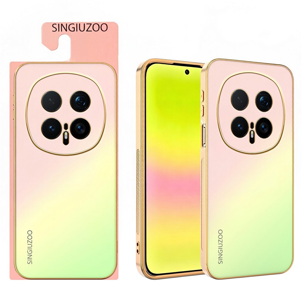 SINGIUZOO For Honor Magic8 Pro 5G Case Electroplated AG Matte Gradient Color PC + TPU Phone Cover