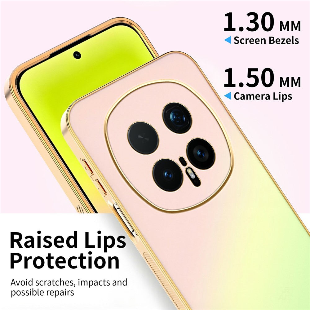 SINGIUZOO For Honor Magic8 Pro 5G Case Electroplated AG Matte Gradient Color PC + TPU Phone Cover