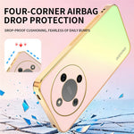 SINGIUZOO For Honor X70 5G  /  X9d 5G  /  Magic8 Lite 5G Case Electroplated AG Matte Gradient Color PC + TPU Phone Cover