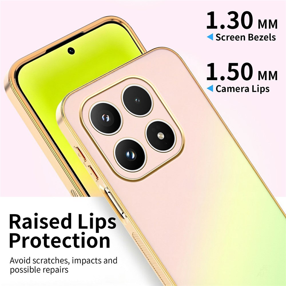 SINGIUZOO For Xiaomi 17 Case Electroplated AG Matte Gradient Color PC + TPU Phone Cover