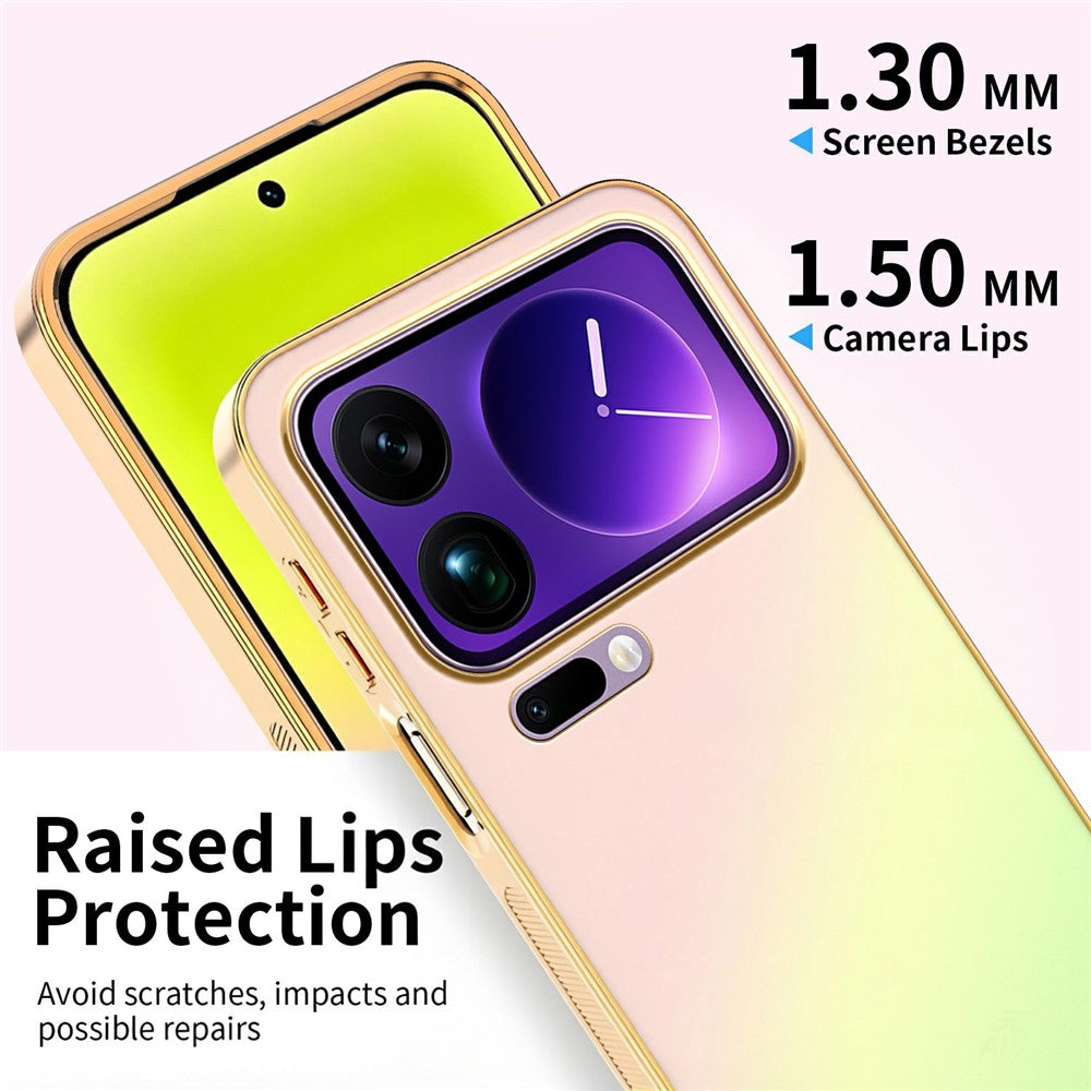 SINGIUZOO For Xiaomi 17 Pro Max Case Electroplated AG Matte Gradient Color PC + TPU Phone Cover