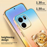SINGIUZOO Til OnePlus Turbo 6V 5G / Nord CE6 5G Cover Glitrende Bjørn Støtteben Elektrobelagt Gradientfarve PC + TPU Telefoncover