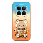SINGIUZOO for Xiaomi Redmi Note 15 Pro 5G (Global) Case Glitter Bear Kickstand Electroplated Gradient Color PC + TPU Phone Cover