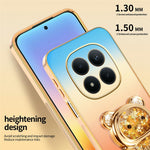 SINGIUZOO for Xiaomi Redmi Note 15 Pro 5G (Global) Case Glitter Bear Kickstand Electroplated Gradient Color PC + TPU Phone Cover