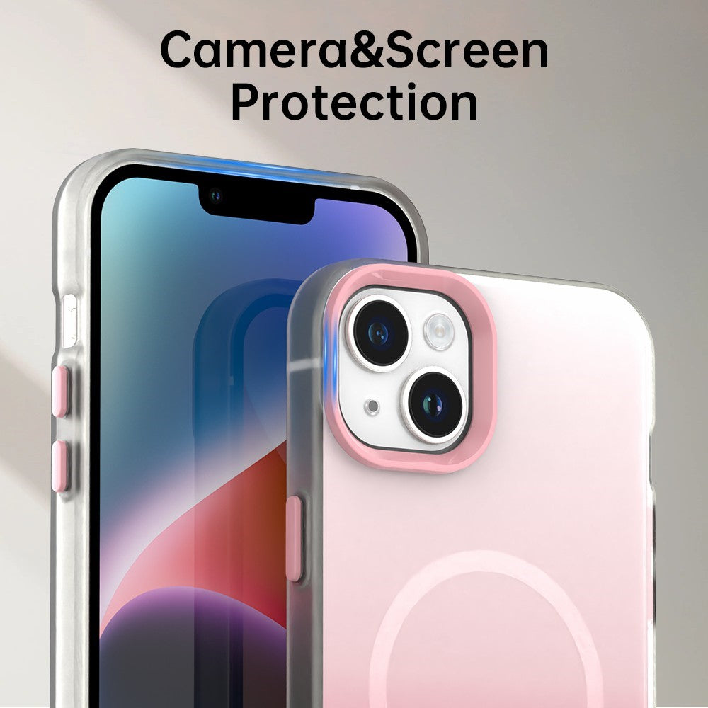 Magnetiskt skal för iPhone 13, Gradient TPU + PET + PC, IMD, stötsäkert mobilskal