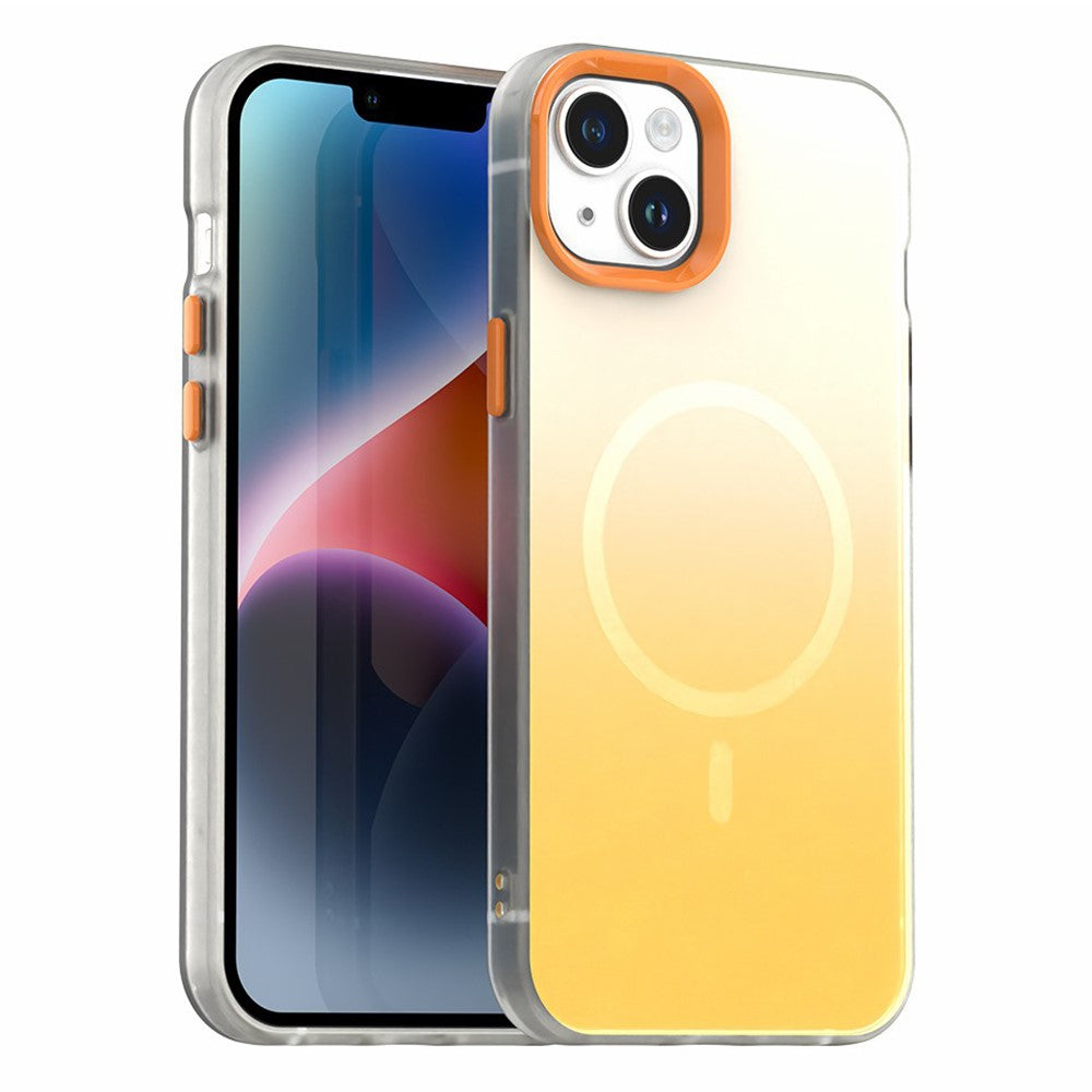 Magnetiskt skal för iPhone 13, Gradient TPU + PET + PC, IMD, stötsäkert mobilskal