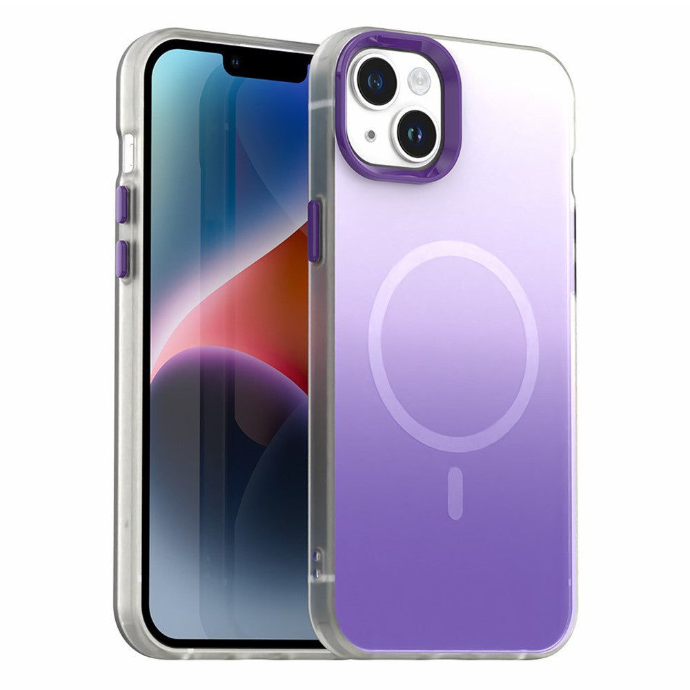 Magnetiskt skal för iPhone 13, Gradient TPU + PET + PC, IMD, stötsäkert mobilskal
