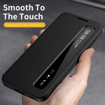 For Samsung Galaxy S26 FE Case Smart View Window Leather Phone Cover