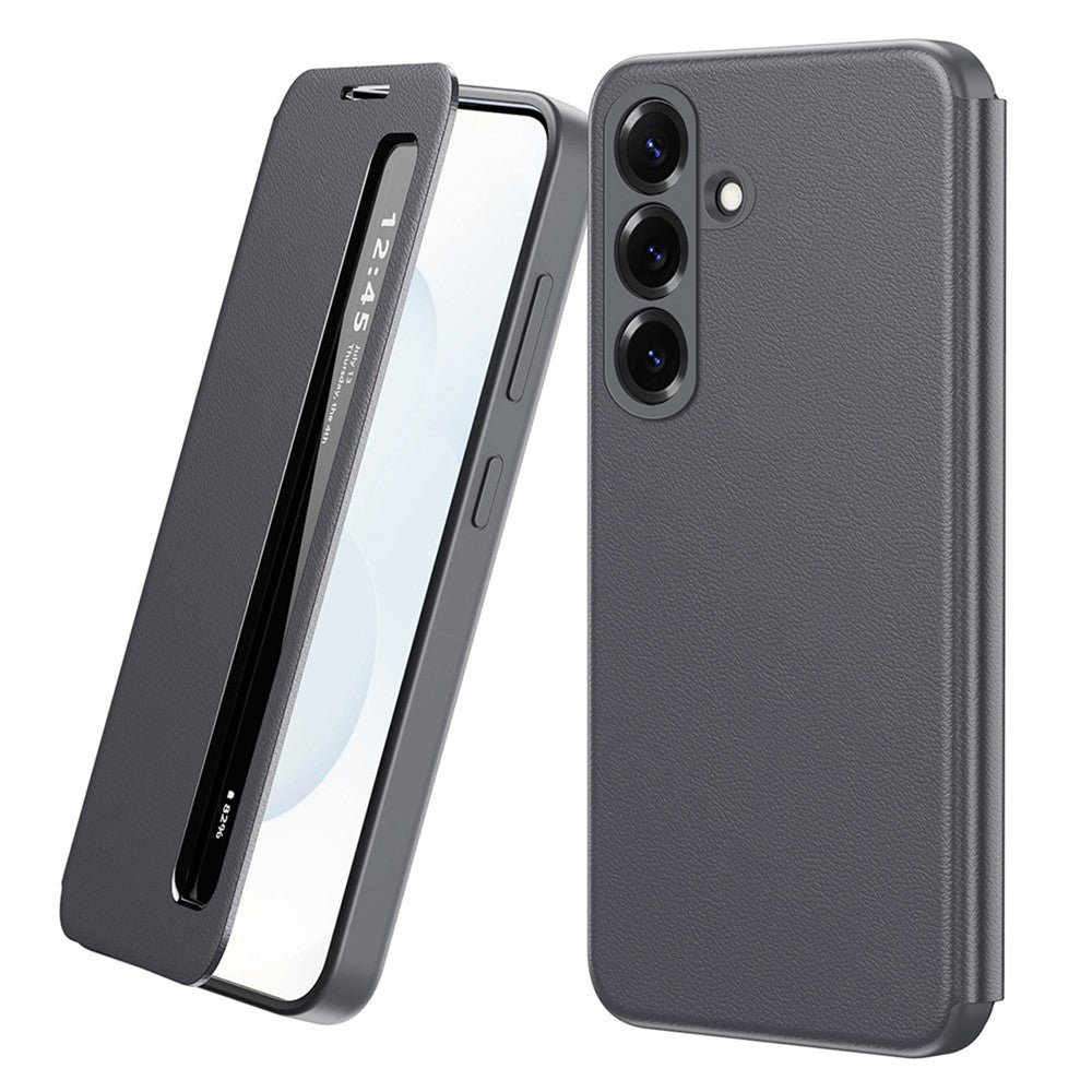 For Samsung Galaxy S26 FE Case Smart View Window Leather Phone Cover