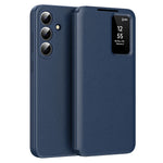 For Samsung Galaxy S26 FE Case with Card Holder Smart View Window Leather Phone Cover