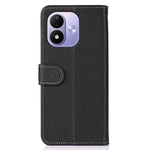 KHAZNEH För Xiaomi Redmi Note 17 4G (Global) / Note 17 5G (Global) / Note 17 (Indien/Kina) 5G Plånboksfodral Litchitextur Äkta Koläder Flipfodral för mobil
