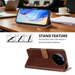 For Xiaomi 17 Ultra 5G Case Wallet Flip Stand PU Leather Phone Cover with Wrist Strap