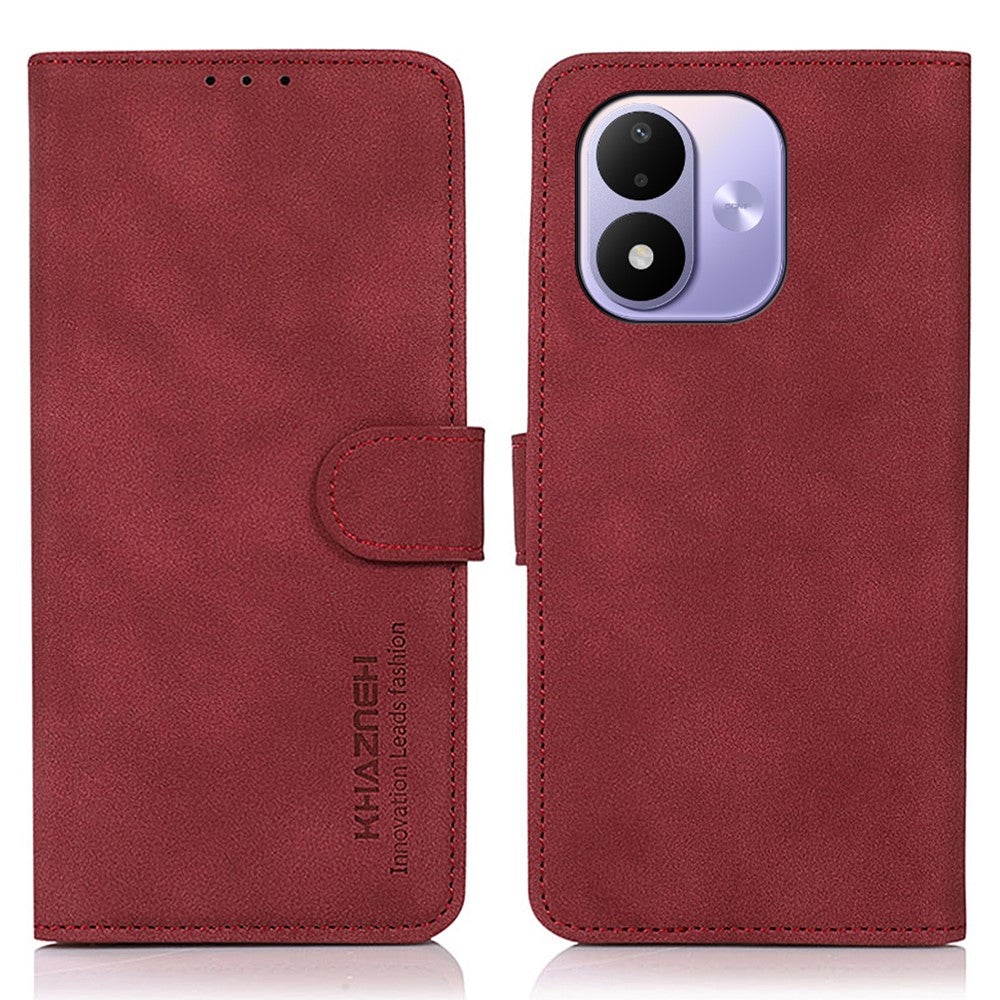 KHAZNEH For Xiaomi Redmi Note 17 4G (Global) / Note 17 5G (Global) / Note 17 (India / China) 5G Case Anti Scratch PU Leather Wallet Stand Phone Cover