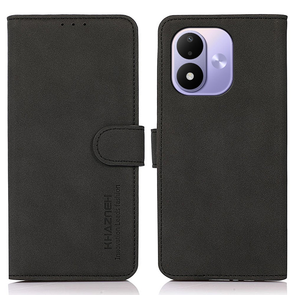 KHAZNEH For Xiaomi Redmi Note 17 4G (Global) / Note 17 5G (Global) / Note 17 (India / China) 5G Case Anti Scratch PU Leather Wallet Stand Phone Cover