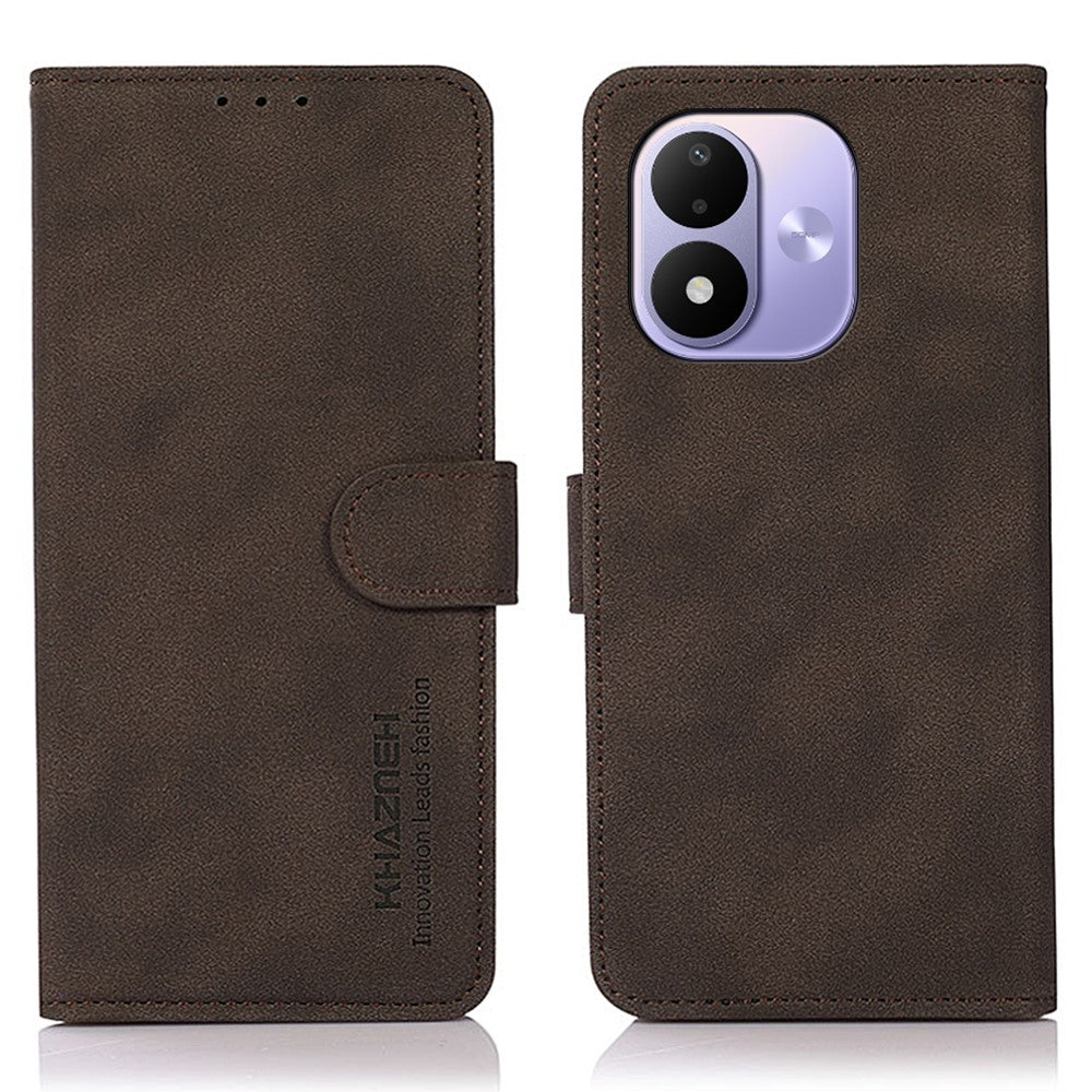 KHAZNEH For Xiaomi Redmi Note 17 4G (Global) / Note 17 5G (Global) / Note 17 (India / China) 5G Case Anti Scratch PU Leather Wallet Stand Phone Cover