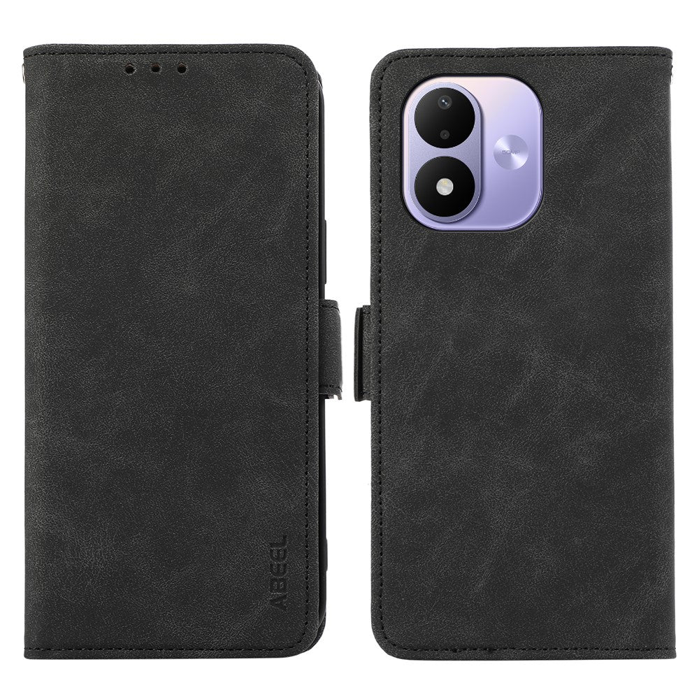 ABEEL For Xiaomi Redmi Note 17 4G (Global) / Note 17 5G (Global) / Note 17 (India / China) 5G Case PU Leather Folio Stand View RFID Blocking Phone Cover
