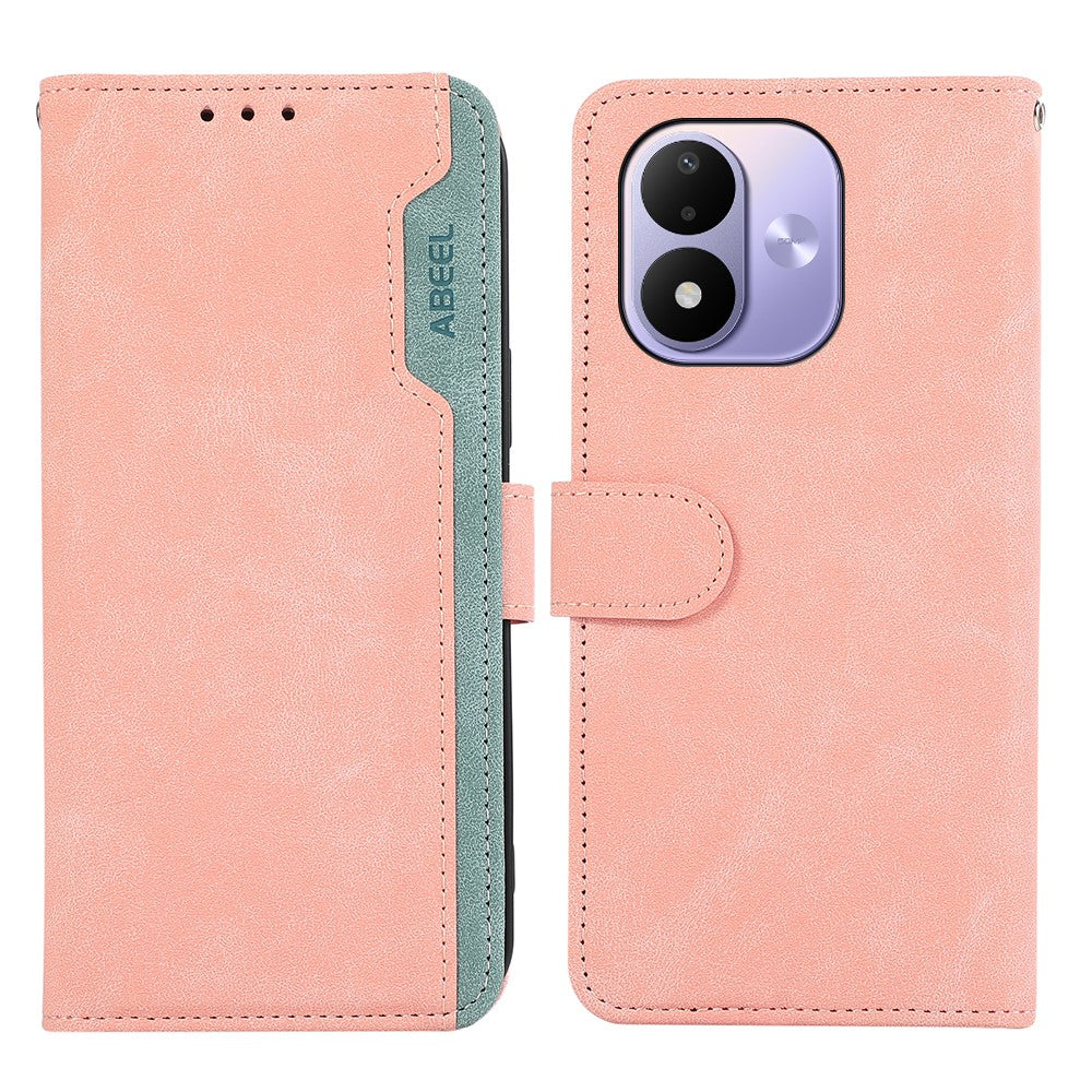 ABEEL For Xiaomi Redmi Note 17 4G (Global) / Note 17 5G (Global) / Note 17 (India / China) 5G Case Color Splicing Leather Flip Phone Cover RFID Blocking