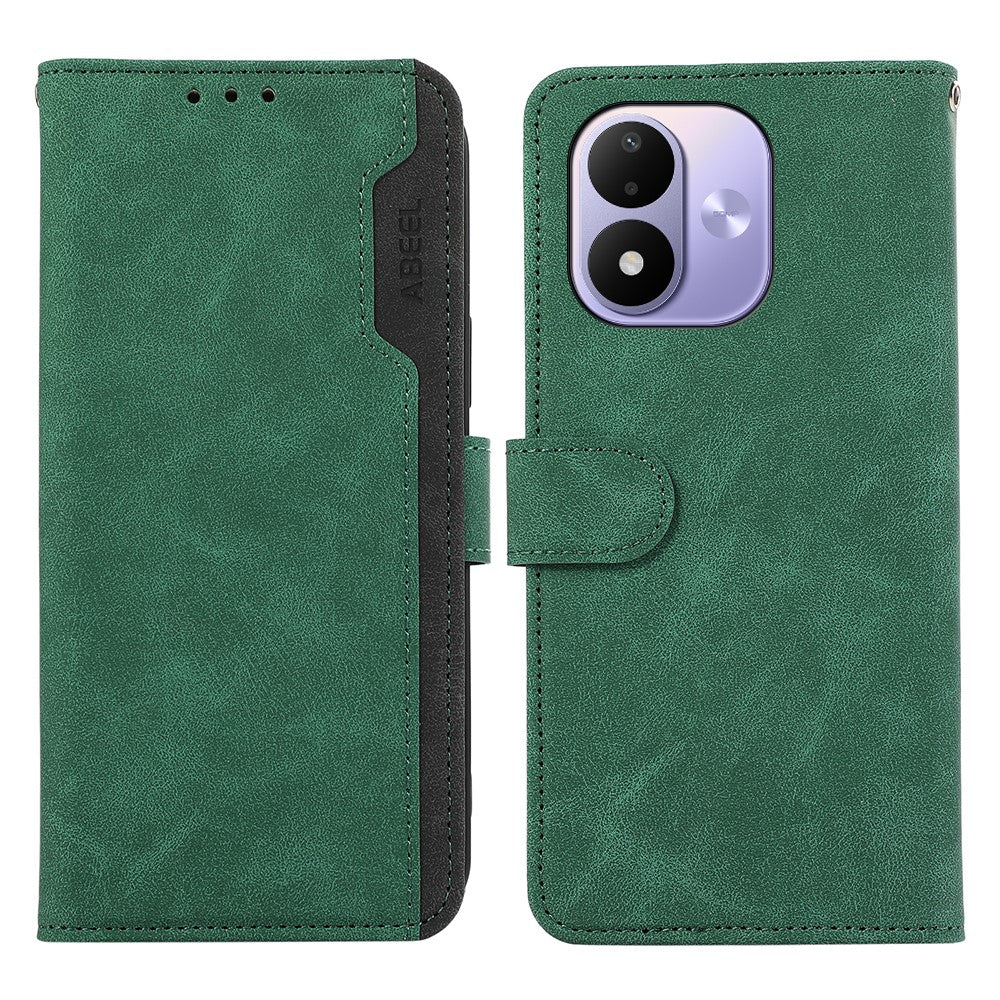 ABEEL For Xiaomi Redmi Note 17 4G (Global) / Note 17 5G (Global) / Note 17 (India / China) 5G Case Color Splicing Leather Flip Phone Cover RFID Blocking