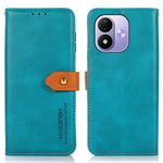 KHAZNEH til Xiaomi Redmi Note 17 4G (Global) / Note 17 5G (Global) / Note 17 (Indien/Kina) 5G-pung med guldfarvet magnetisk spænde, koskindstekstur, læder-flipcover med stativ