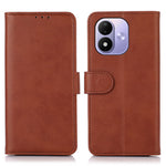 For Xiaomi Redmi Note 17 4G (Global) / Note 17 5G (Global) / Note 17 (India / China) 5G Case Cowhide Texture Leather Wallet Phone Cover with Stand