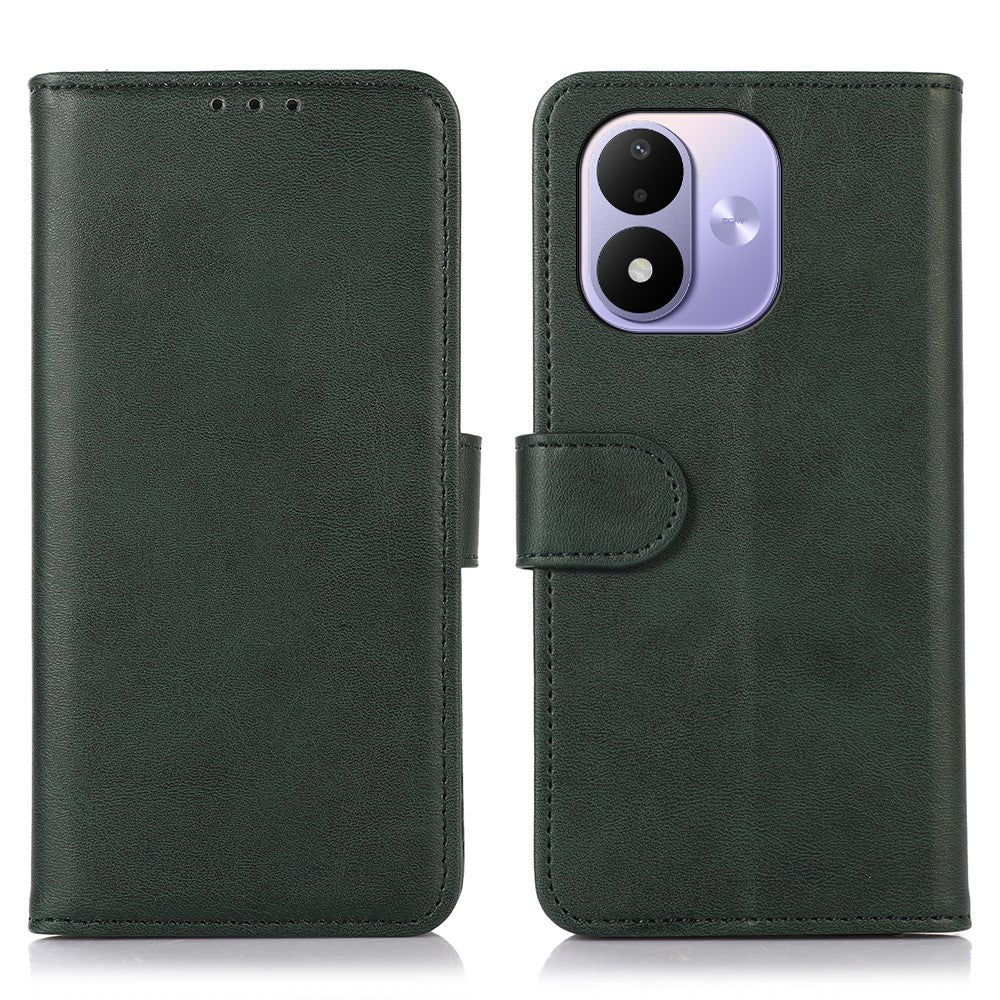 For Xiaomi Redmi Note 17 4G (Global) / Note 17 5G (Global) / Note 17 (India / China) 5G Case Cowhide Texture Leather Wallet Phone Cover with Stand