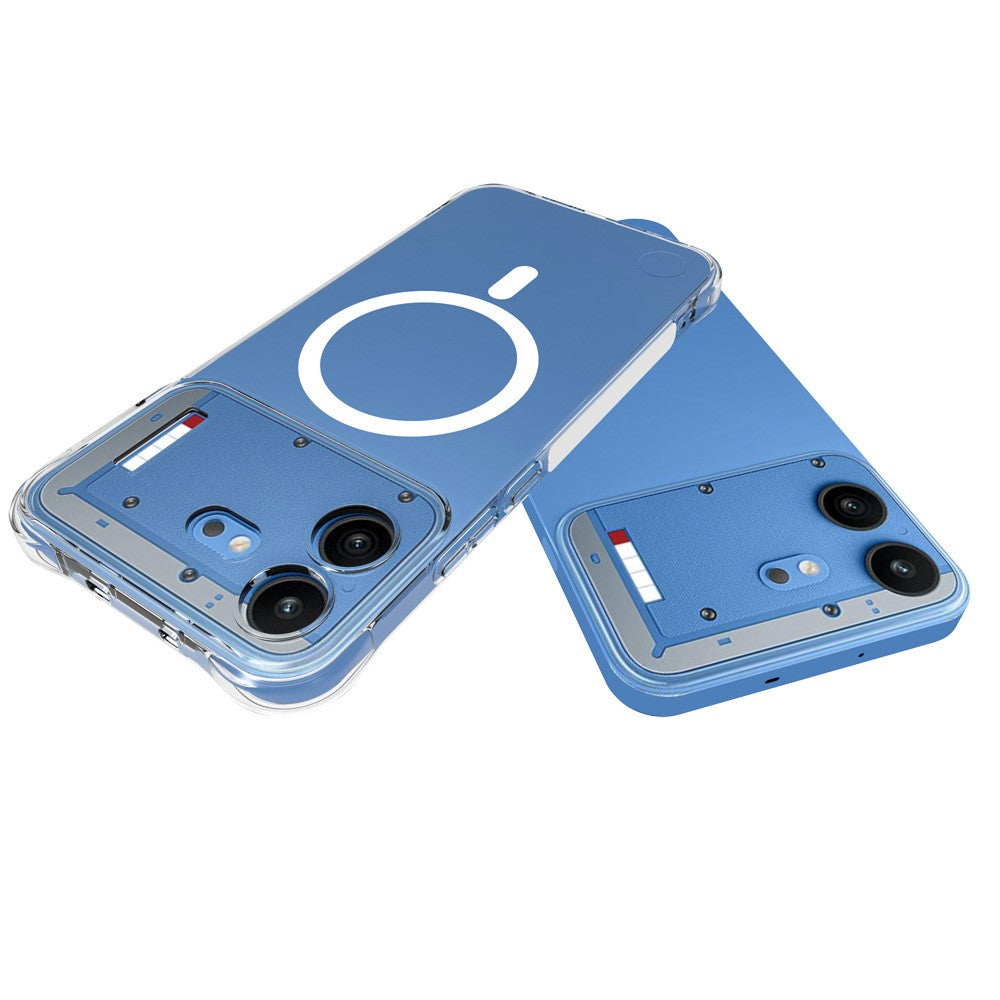 Til Nothing Phone (4b) magnetisk etui i TPU med anti-fald mobilrygcover