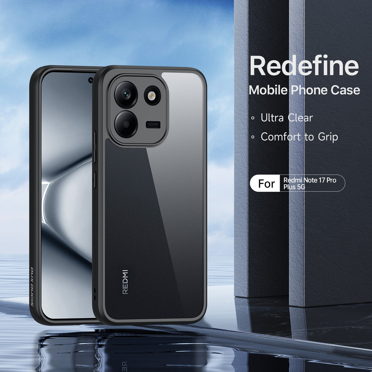 DUX DUCIS for Xiaomi Redmi Note 17 Pro Max 5G Aimo Series PC + TPU Clear Back Phone Cover (REACH Certification)