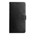 For Samsung Galaxy S26+ Case Y Shaped Lines Imprint Leather Phone Cover