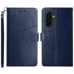 For Samsung Galaxy S26+ Case Y Shaped Lines Imprint Leather Phone Cover