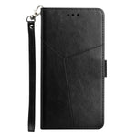 Til Samsung Galaxy S26 FE Cover med Y-formede linjer Præget Læder Telefoncover