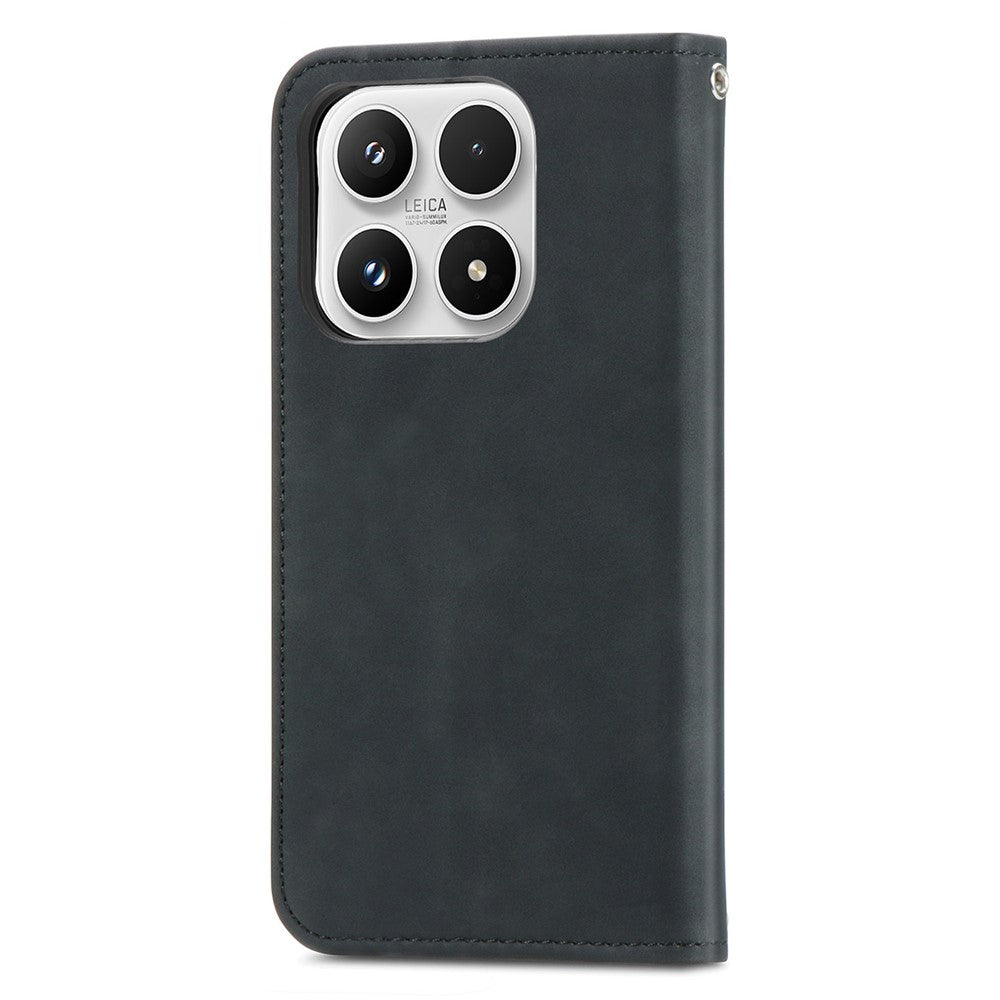For Xiaomi 17 Max Leather Case with Card Holder Magnetic Absorption Phone Cover