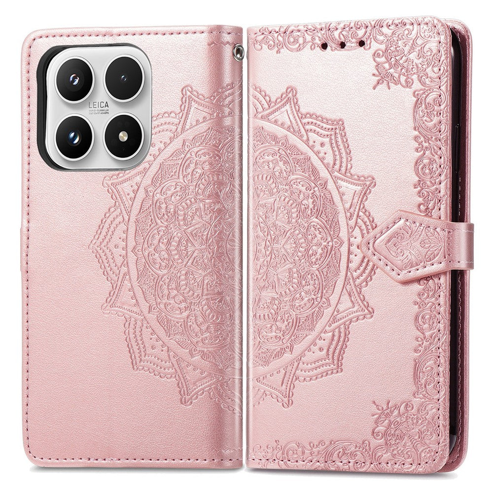 For Xiaomi 17 Max Wallet Case Mandala Flower Leather Phone Cover Stand