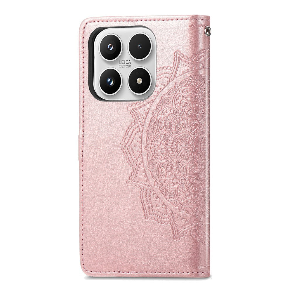 For Xiaomi 17 Max Wallet Case Mandala Flower Leather Phone Cover Stand