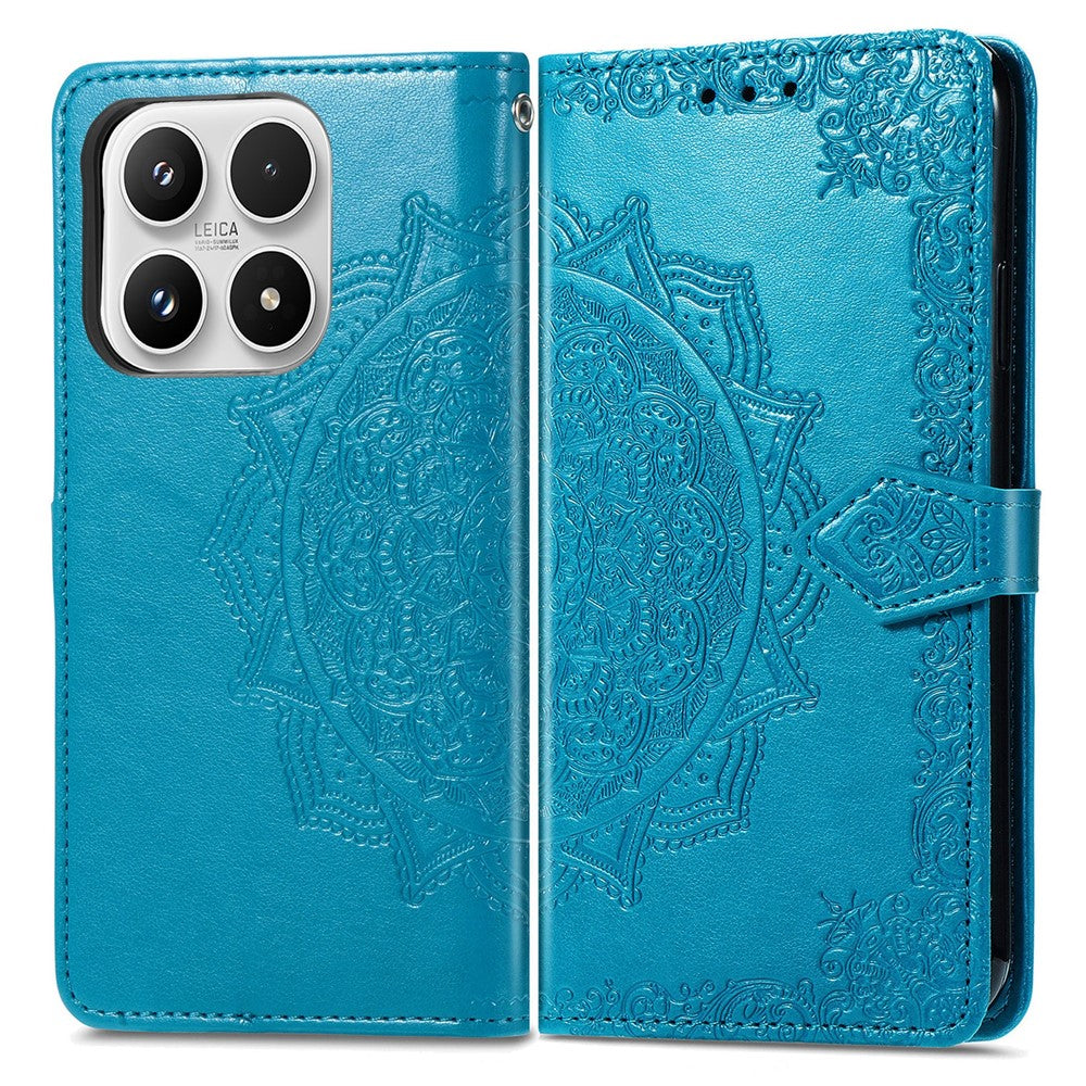 For Xiaomi 17 Max Wallet Case Mandala Flower Leather Phone Cover Stand