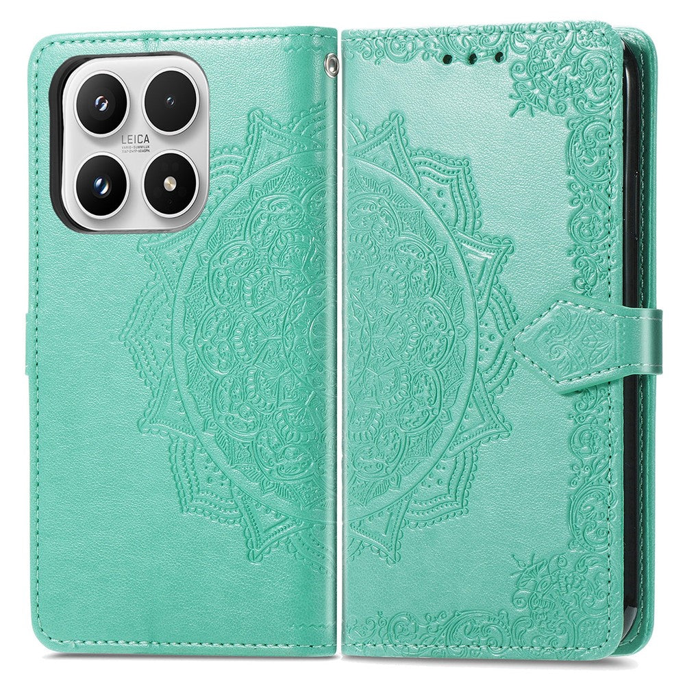For Xiaomi 17 Max Wallet Case Mandala Flower Leather Phone Cover Stand