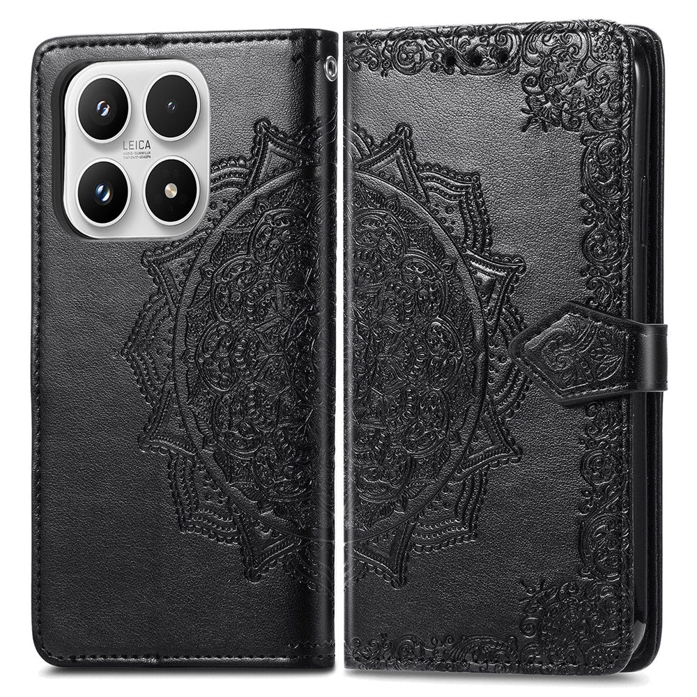 For Xiaomi 17 Max Wallet Case Mandala Flower Leather Phone Cover Stand