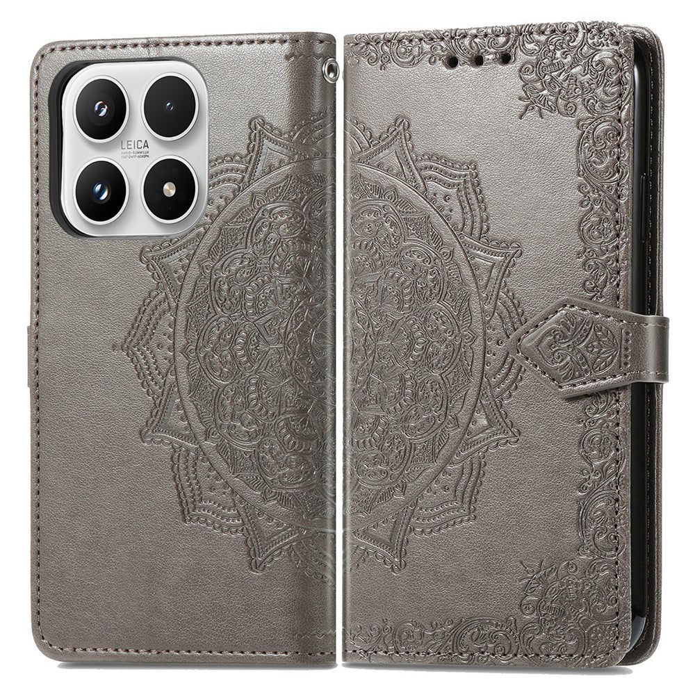 For Xiaomi 17 Max Wallet Case Mandala Flower Leather Phone Cover Stand