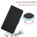 For Samsung Galaxy S26+ Case Butterfly Flower Imprint Leather Phone Cover with Shoulder Strap