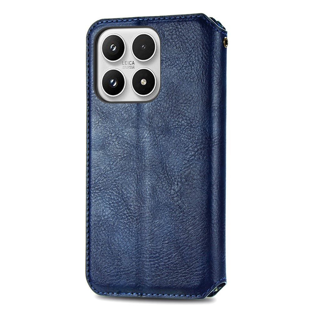 For Xiaomi 17 Max Case Rhombus Imprint PU Leather Wallet Phone Cover