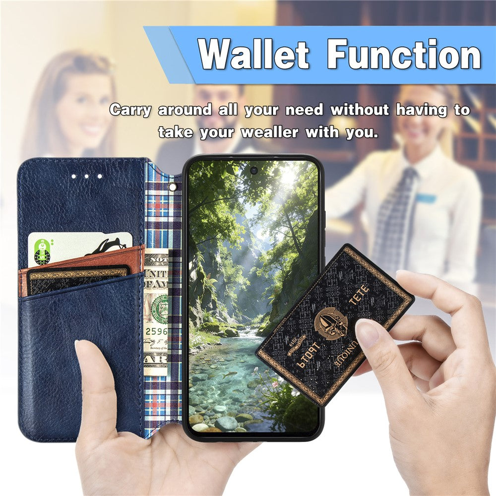 For Xiaomi 17 Max Case Rhombus Imprint PU Leather Wallet Phone Cover