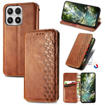 For Xiaomi 17 Max Case Rhombus Imprint PU Leather Wallet Phone Cover