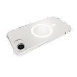WANLONFENG for iPhone 16e / iPhone 17e TM1 Series 2.0mm Magnetic Case Clear TPU Phone Back Cover