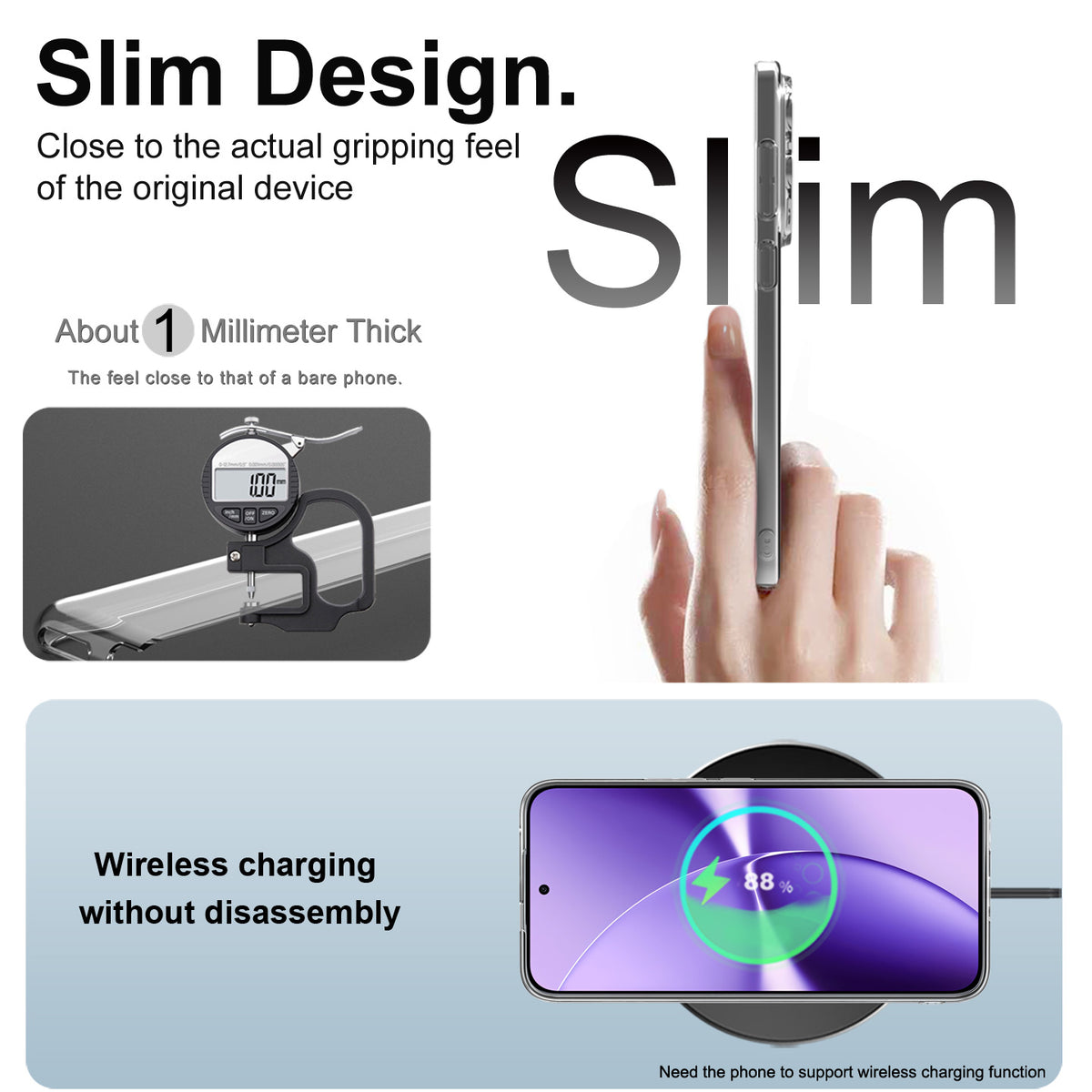 IMAK för Xiaomi Poco X8 Pro Max 5G / Xiaomi Redmi Turbo 5 Max 5G UX-5-serien genomskinligt mobilskal mjukt TPU-skyddande mobilskal - transparent