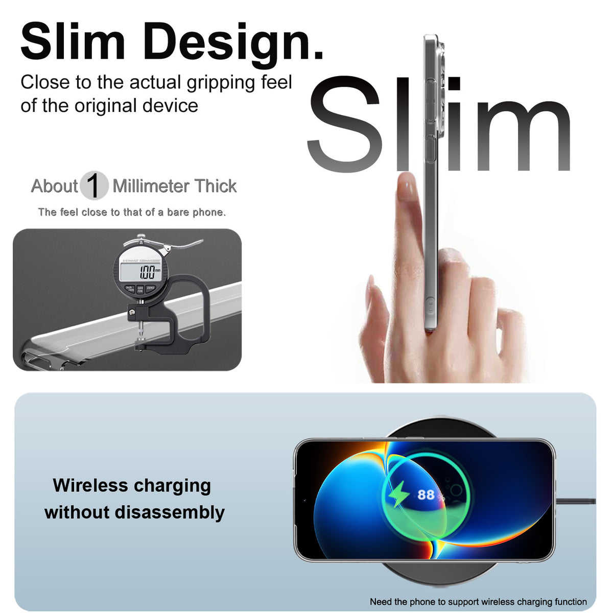 IMAK genomskinligt UX-5-mobilskal i mjukt TPU för Xiaomi Redmi K90 Max 5G / Xiaomi Redmi K90 Ultra 5G - skyddande mobilskal - genomskinligt