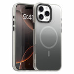 For iPhone 16 Pro Max Magnetic Case Gradient TPU + PET + PC IMD Shockproof Phone Cover