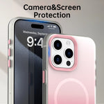 For iPhone 15 Pro Max Magnetic Case Gradient TPU + PET + PC IMD Shockproof Phone Cover