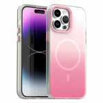 For iPhone 14 Pro Max Magnetic Case Gradient TPU + PET + PC IMD Shockproof Phone Cover