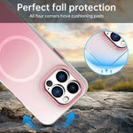 For iPhone 13 Pro Max Magnetic Case Gradient TPU + PET + PC IMD Shockproof Phone Cover